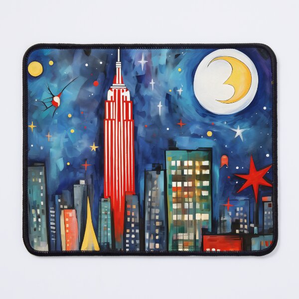 Item preview, Urban Illumination- Echoes of Diverse Artistic Styles in Christmas Tree Rockefeller's Radiance designed and sold by OlfactoART Studio.