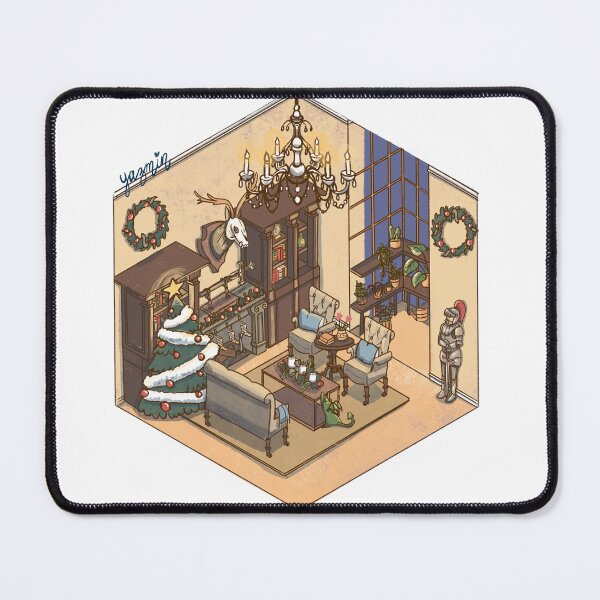 Item preview, isometric room designed and sold by YazminCityArts.
