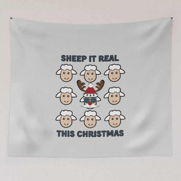 Item preview, Sheep it Real this Christmas, Cute christmas sheeps designed and sold by Dog Terrier Lovers.