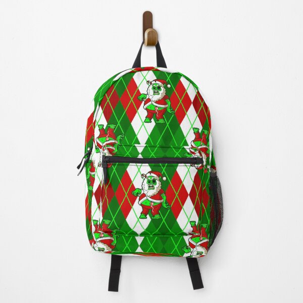 Item preview, ugly christmas santa zombie argyle designed and sold by Gossip Rag.