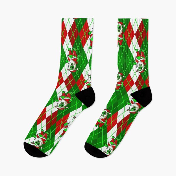Item preview, ugly christmas santa zombie argyle  designed and sold by Gossip Rag.