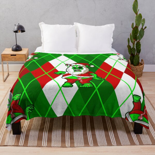 Item preview, ugly christmas santa zombie argyle  designed and sold by Gossip Rag.