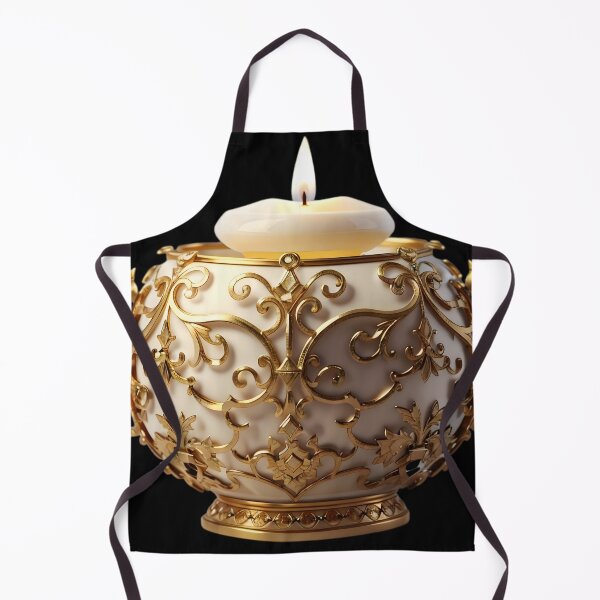 Item preview, A 3D porcelain sculpture of a candle designed and sold by AI-Only Creations.
