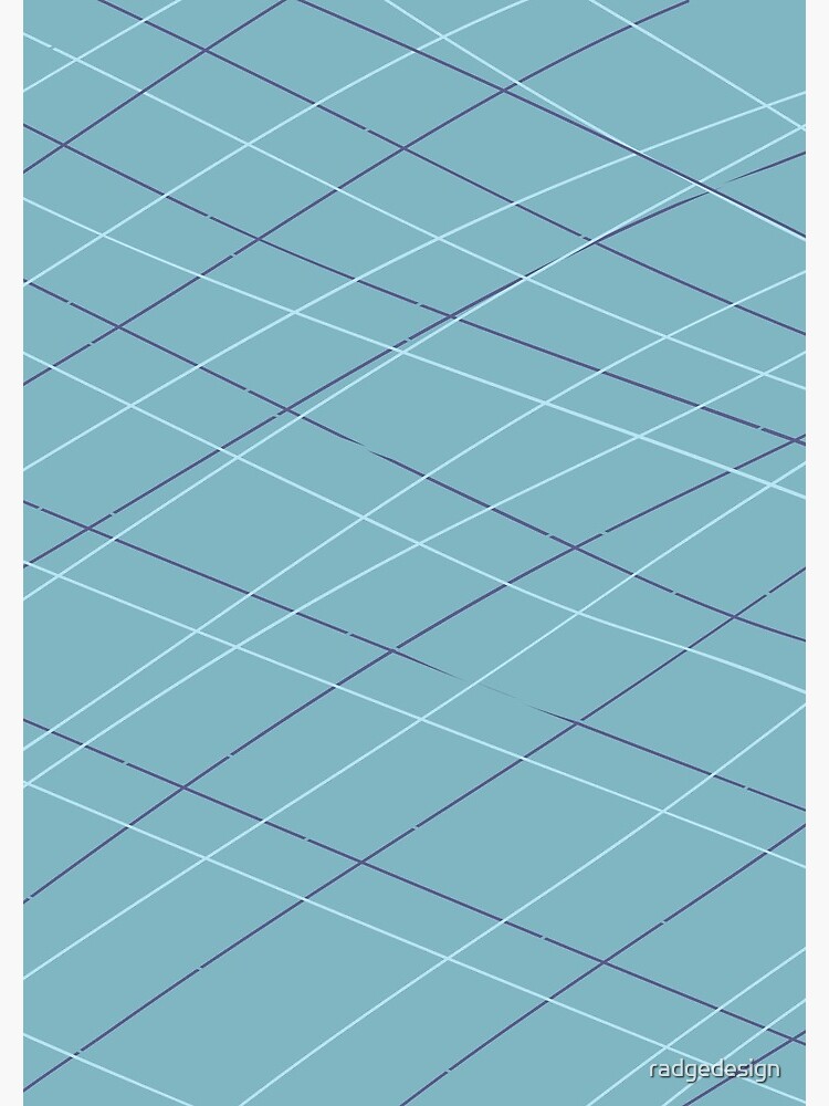 Aqua Balls - Lines in Teal by radgedesign