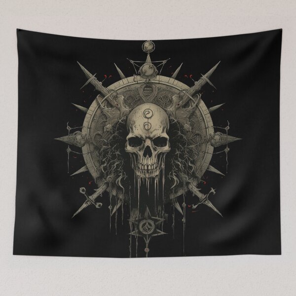 Item preview, Skull coven sign designed and sold by Philipe3d.