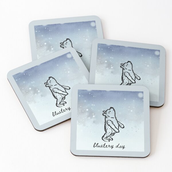 Item preview, Classic Winnie the Pooh Snow Winter Blustery Day  designed and sold by stargazerhill.