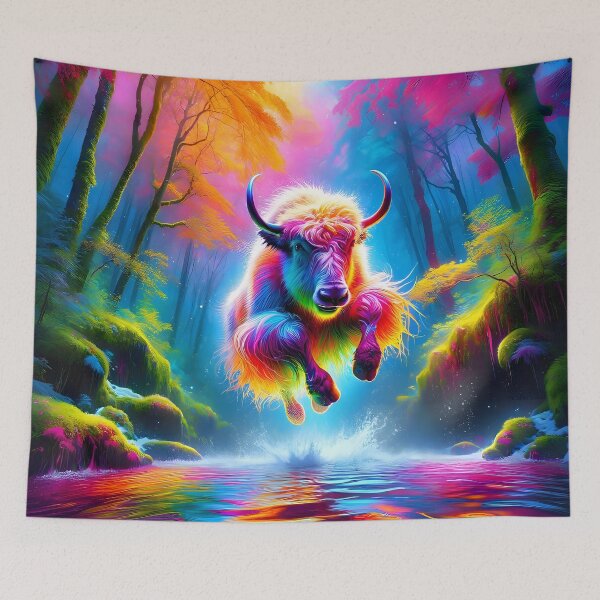 Item preview, Psychedelic White Buffalo Leap designed and sold by Matt's Artificial Nature.