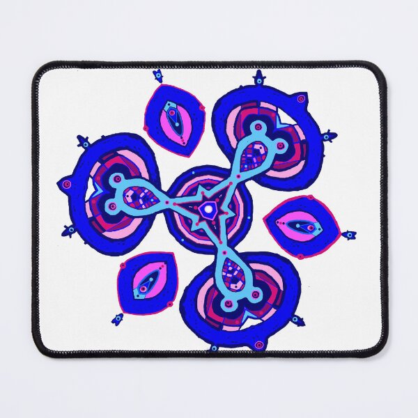 Item preview, Trippy Boho Blues & Pinks African Abstract designed and sold by Tony Cisse.