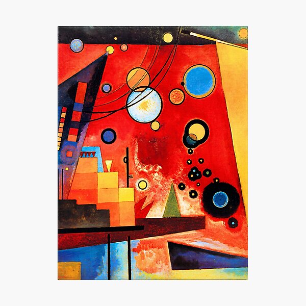 Item preview, Wassily Kandinsky - Heavy Red designed and sold by ArtExpression.