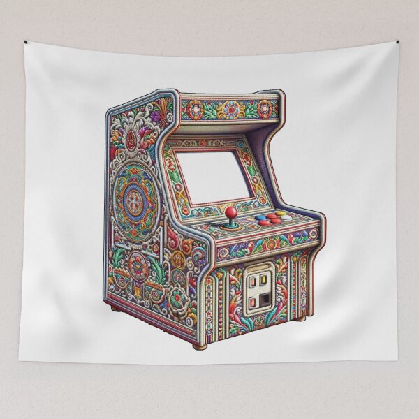 Item preview, Embroidered Arcade Machine designed and sold by kylmllr101684.