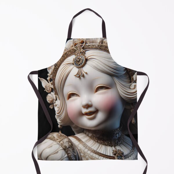 Item preview, A 3D porcelain sculpture of a doll designed and sold by AI-Only Creations.