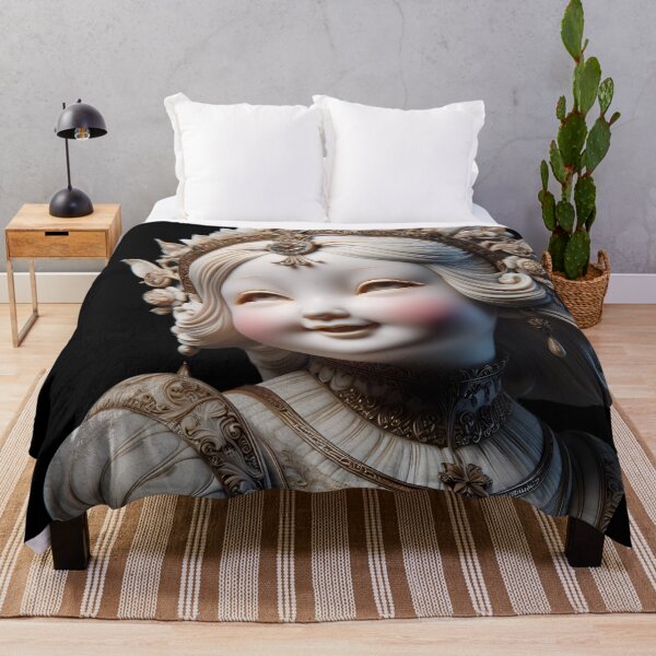 Item preview, A 3D porcelain sculpture of a doll designed and sold by AI-Only Creations.