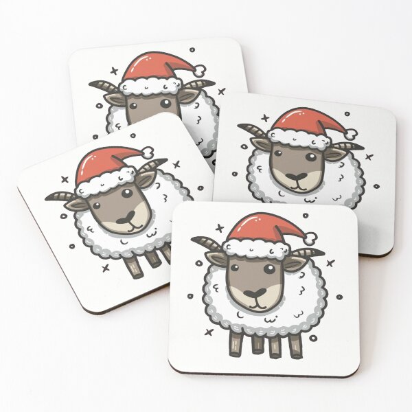 Item preview, Cute Cartoon Christmas Sheep designed and sold by CraftedRealm.