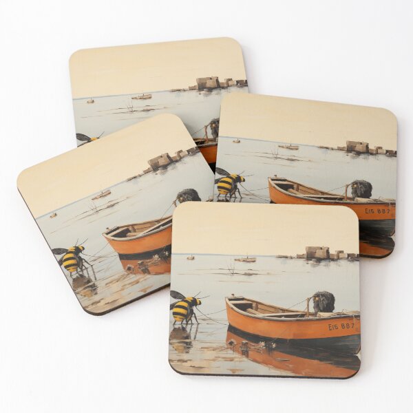 Item preview, Bee with his boat designed and sold by PricklyPeanut.