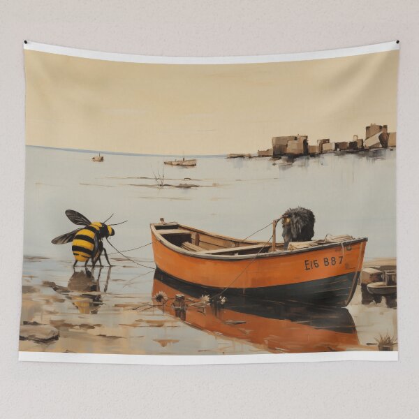 Item preview, Bee with his boat designed and sold by PricklyPeanut.