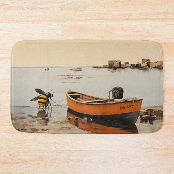 Item preview, Bee with his boat designed and sold by PricklyPeanut.