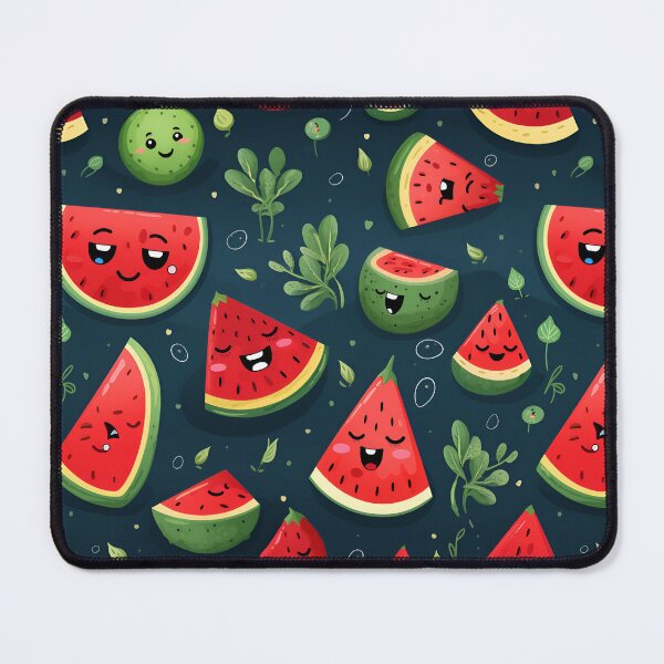 Item preview, Cute Happy Watermelon pattern designed and sold by Sp3ctrumOfColor.