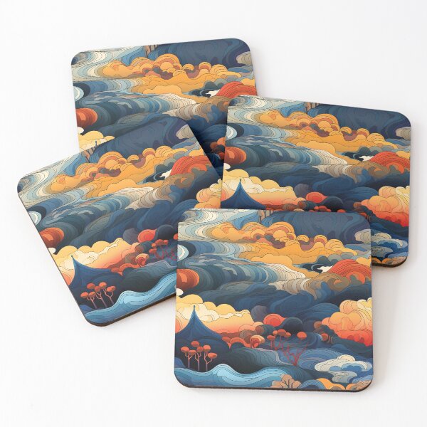 Item preview, Landscape Painting | Modern Aesthetic | Contemporary designed and sold by Qoupy.