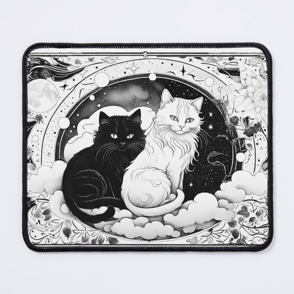 Item preview, Two Cats in a Circle of Stars designed and sold by quantumstar11.
