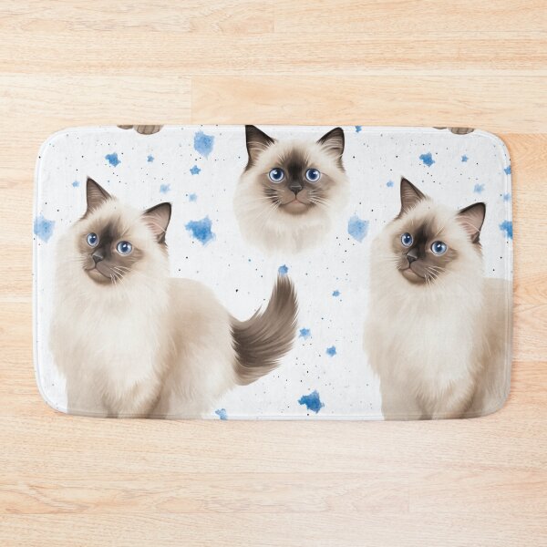 Item preview, Ragdoll cat seamless and splash art. designed and sold by Whiteblueshop.