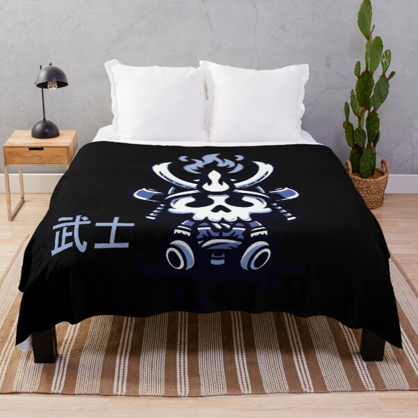 Item preview, Samurai With Fire Kawaii Blue designed and sold by akaajoficial.
