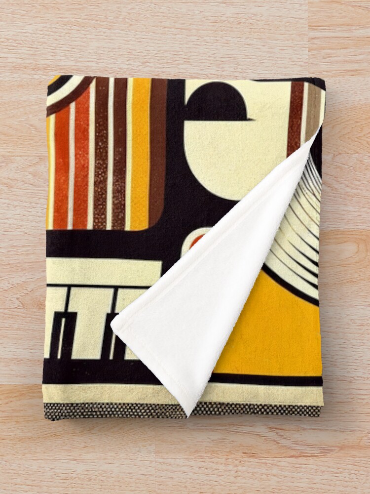 Thumbnail 3 von 6, Fleecedecke, Vintage Retro Nostalgia Pattern - Timeless Fashion Print designt und verkauft von The-Library.