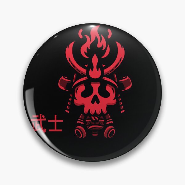 Item preview, Samurai With Fire Kawaii Red designed and sold by akaajoficial.