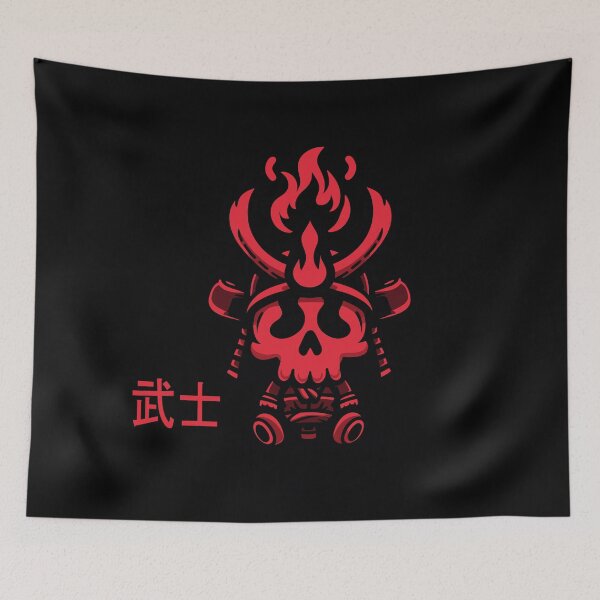 Item preview, Samurai With Fire Kawaii Red designed and sold by akaajoficial.