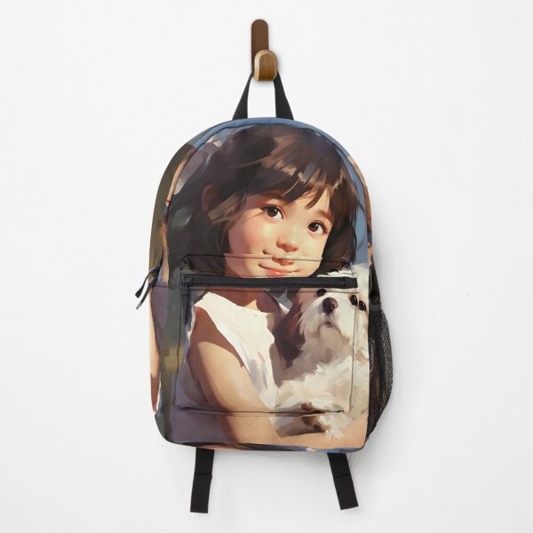 Item preview, Cherished Moments: Girl and Puppy Bond designed and sold by inkArtistryfine.