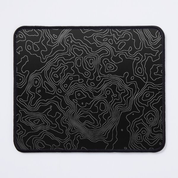 Item preview, Black Topographic map designed and sold by NerdCAMOS.