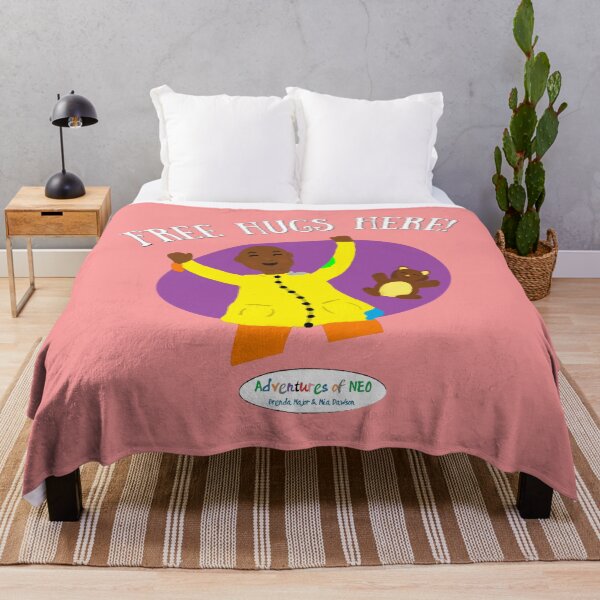 Item preview, Adventures of Neo - Free Hugs Here! (on pink) designed and sold by AdventuresOfNeo.