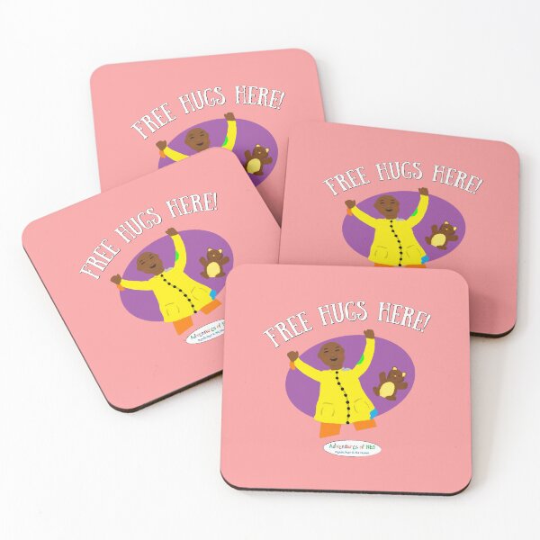 Item preview, Adventures of Neo - Free Hugs Here! (on pink) designed and sold by AdventuresOfNeo.