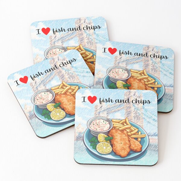Item preview, I love fish and chips designed and sold by sakurashorty.