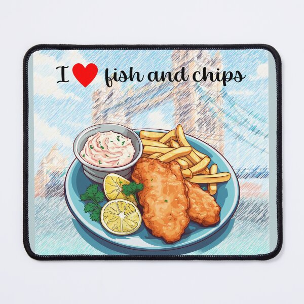 Item preview, I love fish and chips designed and sold by sakurashorty.