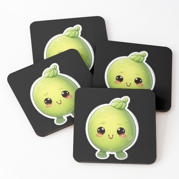 Item preview, Cute Happy Vegetable,  Veggie Green Creature, Cartoon Style designed and sold by Cute-Forever.
