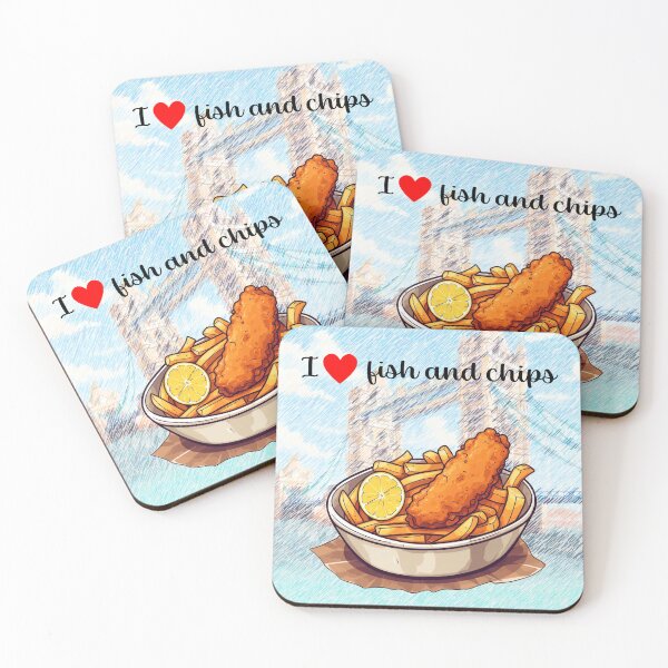 Item preview, I love fish and chips designed and sold by sakurashorty.