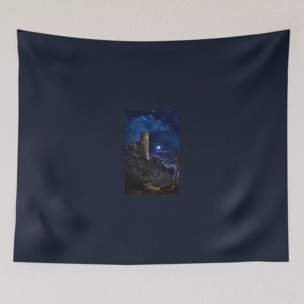 Item preview, Night castle painting designed and sold by DStrzebonski.