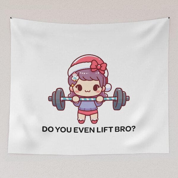 Item preview, Christmas holidays Cute Firl Lifting Barbell designed and sold by ArsiStrenght.
