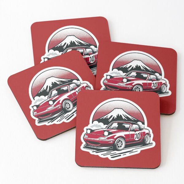 Item preview, Miata NA 10 in front of a mountain  designed and sold by mugooooo.