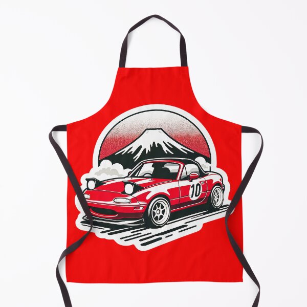 Item preview, Very red Miata NA 10 in front of a mountain  designed and sold by mugooooo.