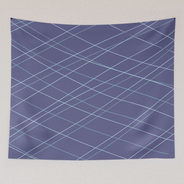 Item preview, Aqua Balls - Lines in Prussian Blue designed and sold by radgedesign.
