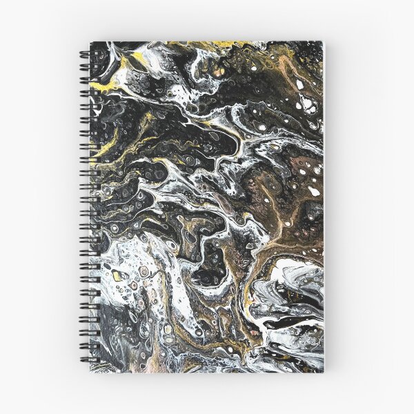 Item preview, Black, Gold and White Acrylic Pour designed and sold by zibziby.