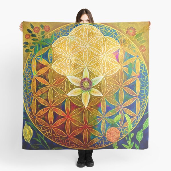 Aperçu de l'œuvre Fleur de vie dans le jardin créée et vendue par hopeinbeauty.