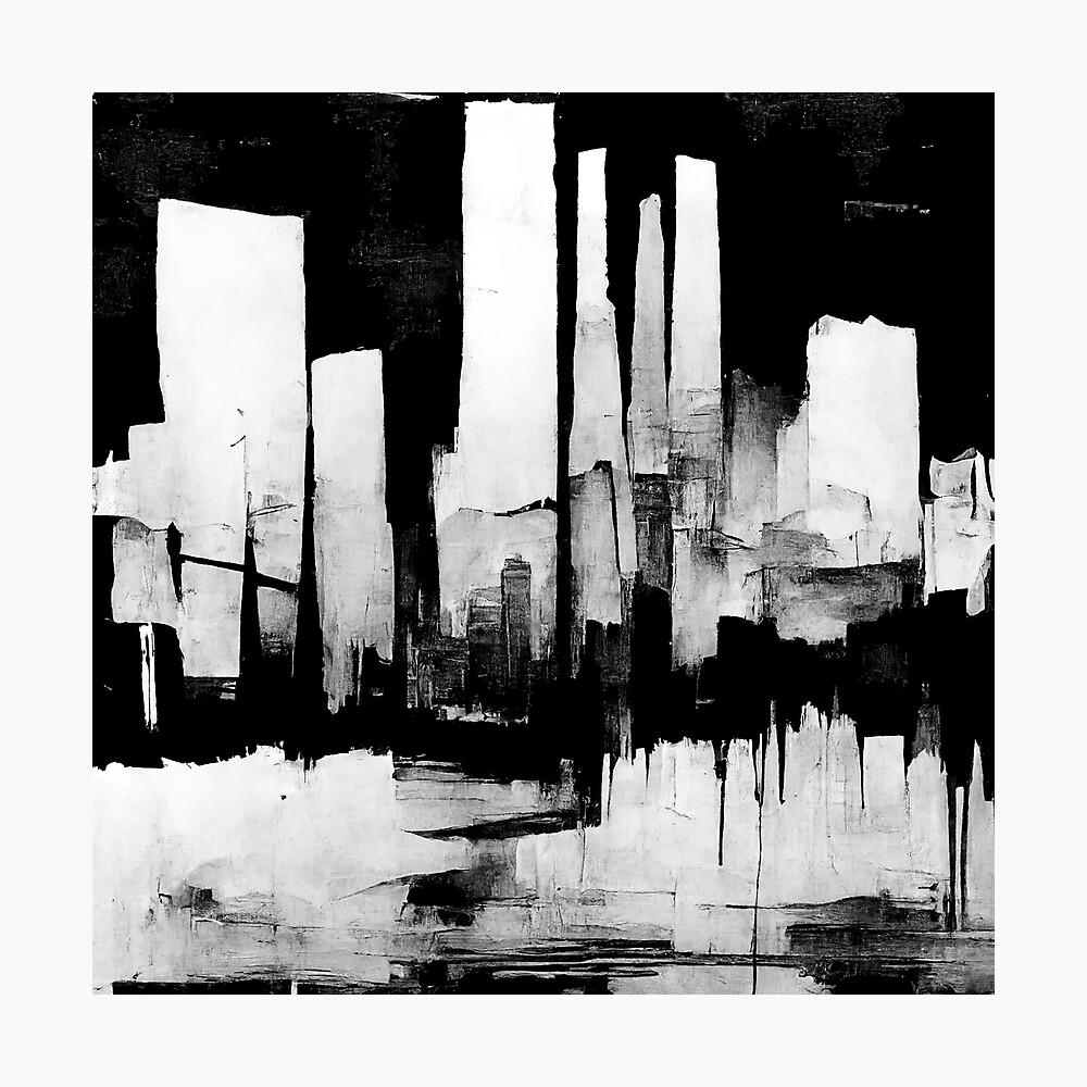 Black and White abstract #5 Poster