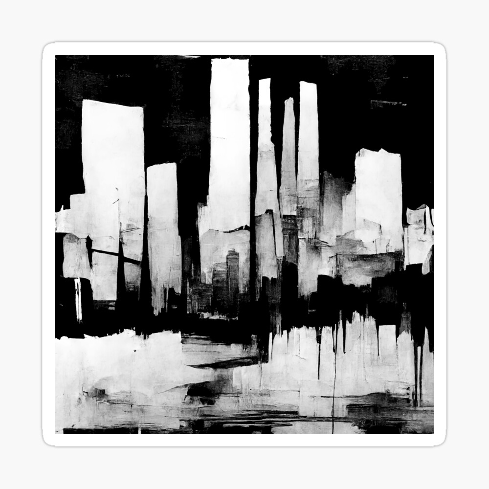 Black and White abstract #5 Poster