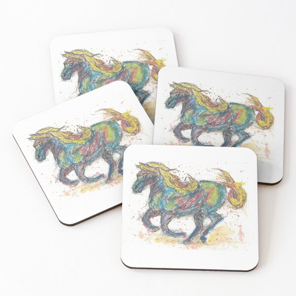 Item preview, Running Wild horse modern art designed and sold by CrittersByLola.