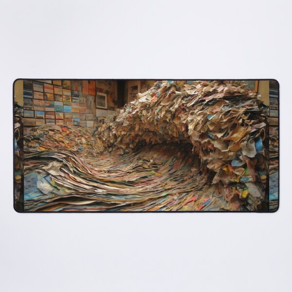 Item preview, Unique Artwork Artist Folded Paper Sculptures Provocative Oil Painting A584-08 designed and sold by MPCFICTION.
