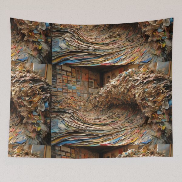 Item preview, Unique Artwork Artist Folded Paper Sculptures Provocative Oil Painting A584-08 designed and sold by MPCFICTION.