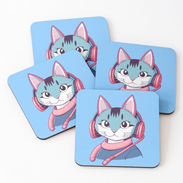 Item preview, My cat with headphone drawing designed and sold by Blondiabshop.