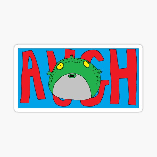 AUGH: A Pufferfish Meme Sticker